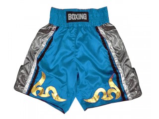 Shorts de boxeo personalizados : KNBSH-030-Cielo azul